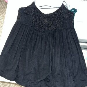 FREE PEOPLE- Open back tank top